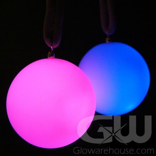 Light Up LED Poi Balls Multi Color