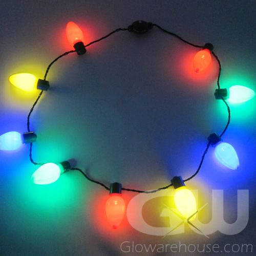 Light bulb necklace top