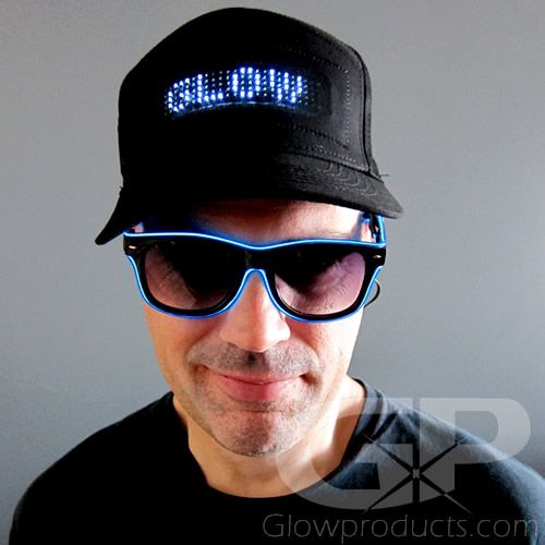Light Up Hat with Scrolling LED Message