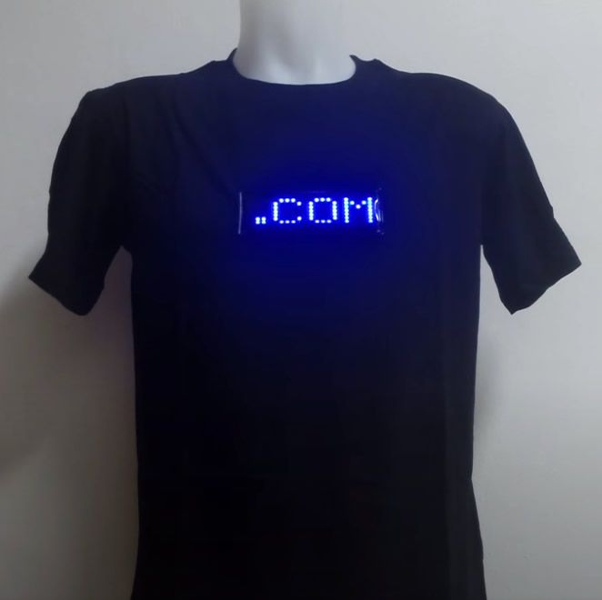 Programmable LED Shirt with Scrolling Message Glowarehouse