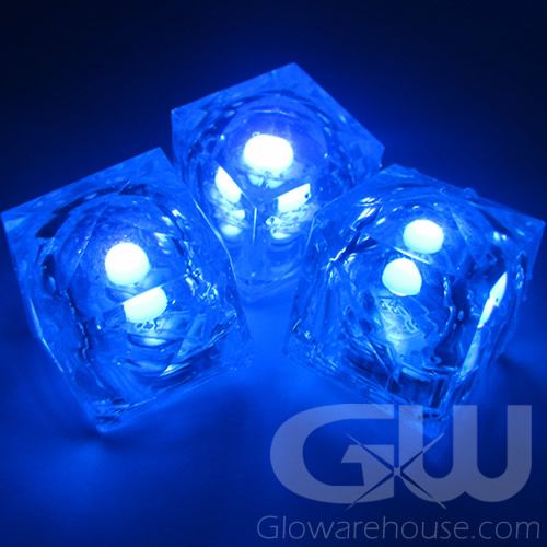 UV Light Up Ice Cubes with Black Light LEDs Glowarehouse