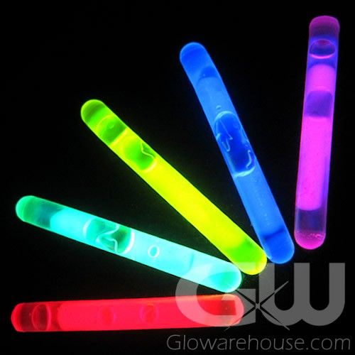 Assorted Color 1.5 Mini Glow Sticks Glowarehouse