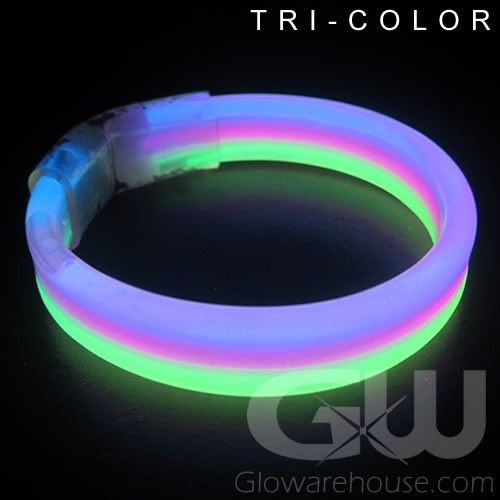 Single Color Glow Wristband Bracelets Glowarehouse