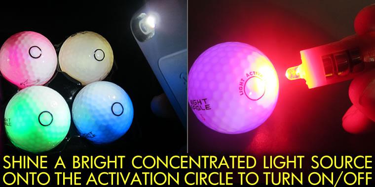 Lighted Golf Ball Activation Light