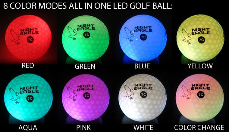 Light Up LED Golf Balls Multi-Color