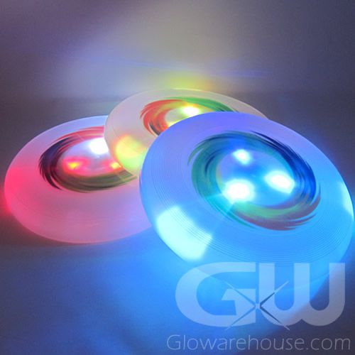 LED Frisbee with Glowing Lights - Glowarehouse.com