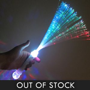 Fiber Optic Wands with Glowing Light Show Disco Ball Handle