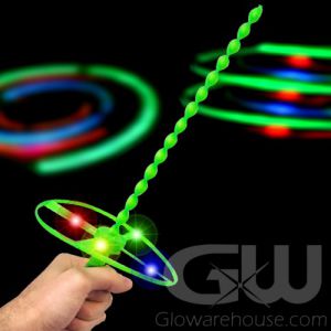 Light Up LED Whirly Flyer Propeller Toy