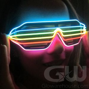 Glowing Rainbow Glasses Light Up